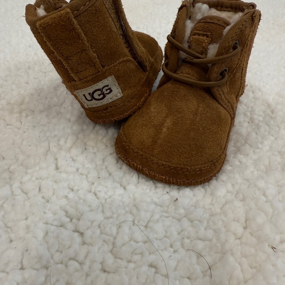 UGG Tan Kids Boots with Cozy Lining